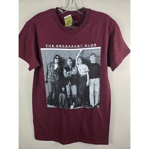 The Breakfast Club Movie Graphic T-Shirt Burgundy Mens Small 80s Retro Quote Tee